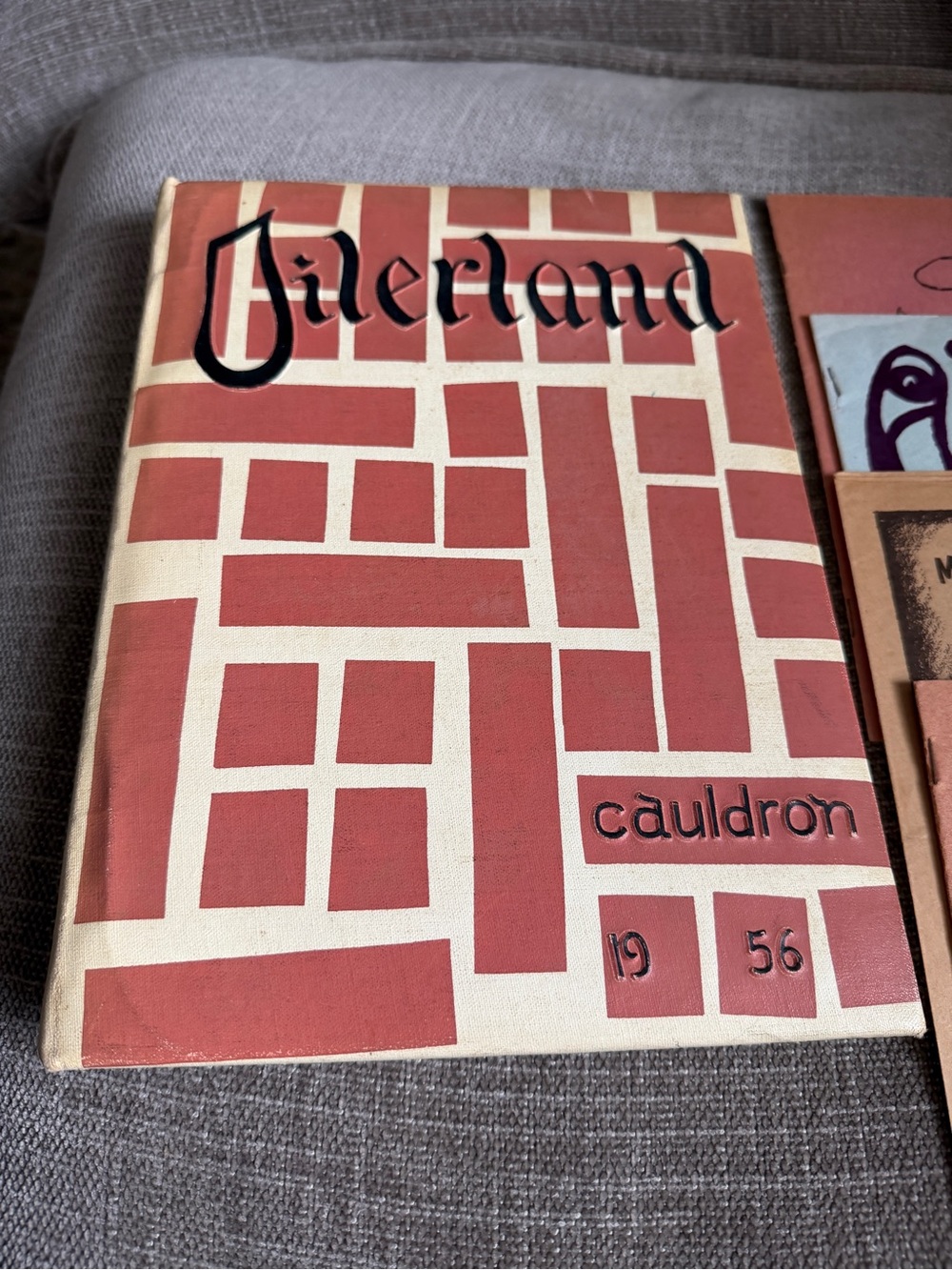 Vintage 1956 Cauldron Yearbook Huntington Beach Union High School + Ephemera